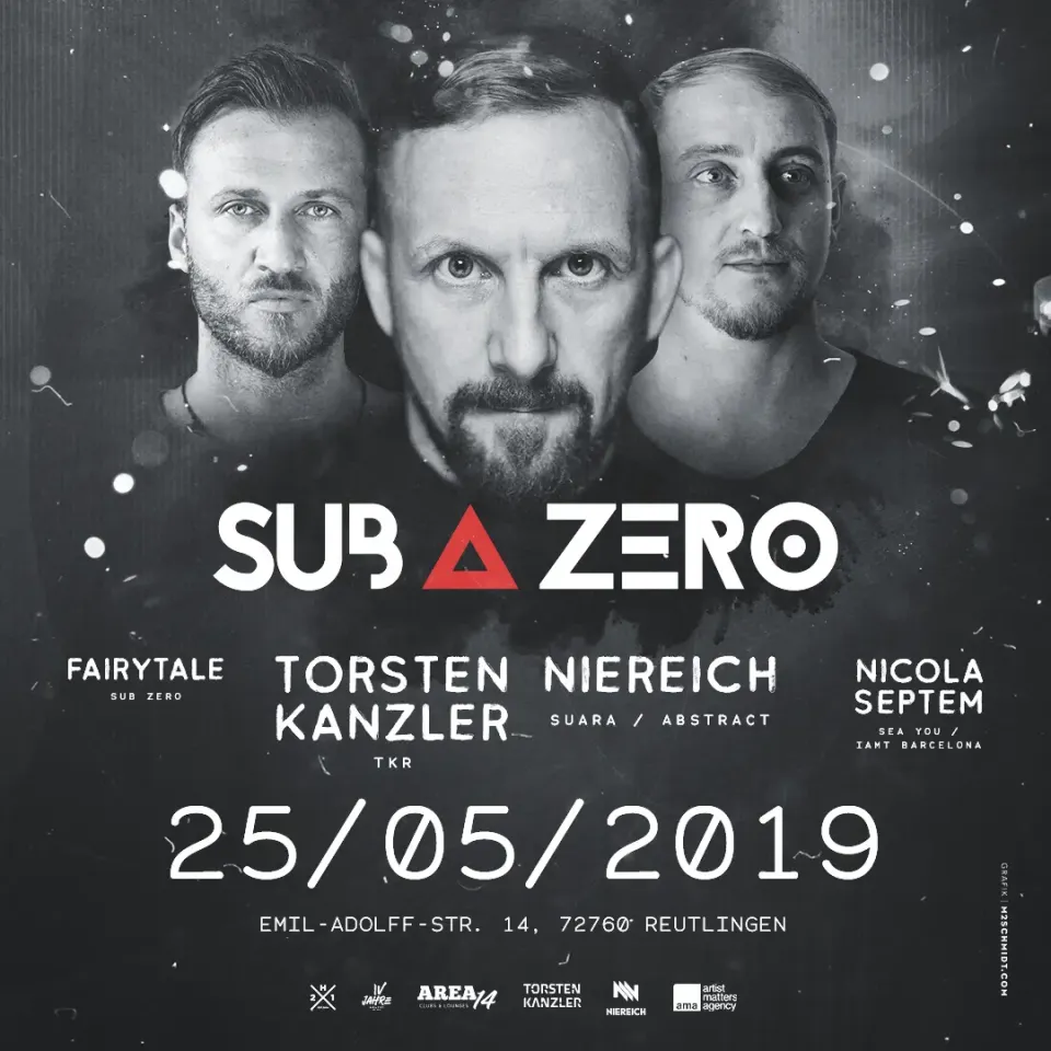 Nachtleben: Flyer Sub Zero 25.05.2019 mit Torsten Kanzler und Niereich