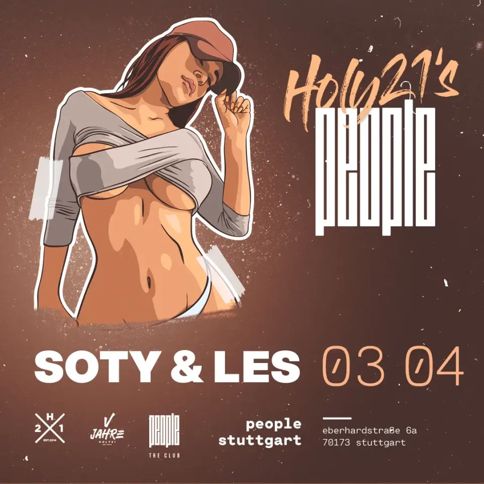 Nachtleben: Illustration „Holy21’s People“ mit Soty & Les