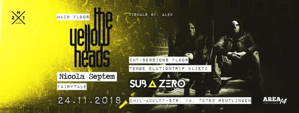 Nachtleben: Banner Sub Zero mit The Yellow Heads 2018