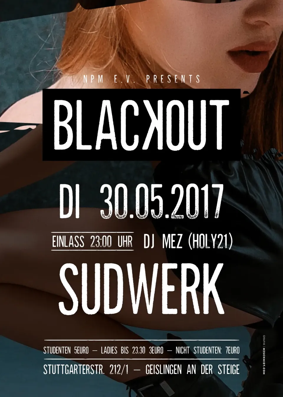 Nachtleben: Flyer Blackout 2017, Sudwerk