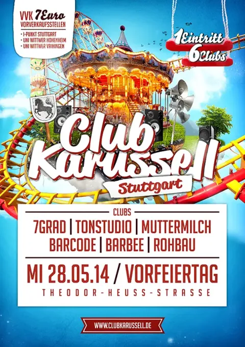 Nachtleben: Flyer Club Karussell Stuttgart 2014